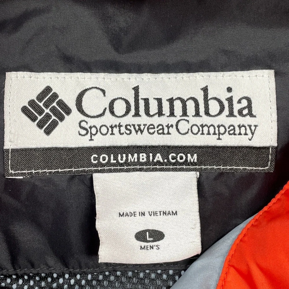 Columbia Oregon State Beavers Packable Raincoat Mens Black Orange Good Hooded L - Picture 12 of 16